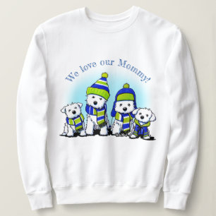 KiniArt Cozy Crew Dogs Trui
