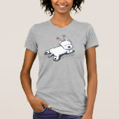 KiniArt Cudly Westie Valentijn T-Shirt (Voorkant)
