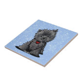 KiniArt Curious Affenpinscher Tegel Tegeltje (Zijkant)