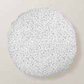 KiniArt Curious French Bulldog Round Pillow Rond Kussen (Achterkant)