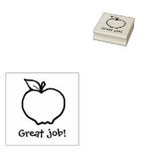 KiniArt Custom Apple Rubberstempel (Gestempeld)