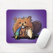 KiniArt Cute Beaver Mousepad Muismat (Met muis)