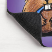 KiniArt Cute Beaver Muismat (Hoek)