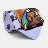 KiniArt Cute Beaver-Stropdas Stropdas (Opgerold)