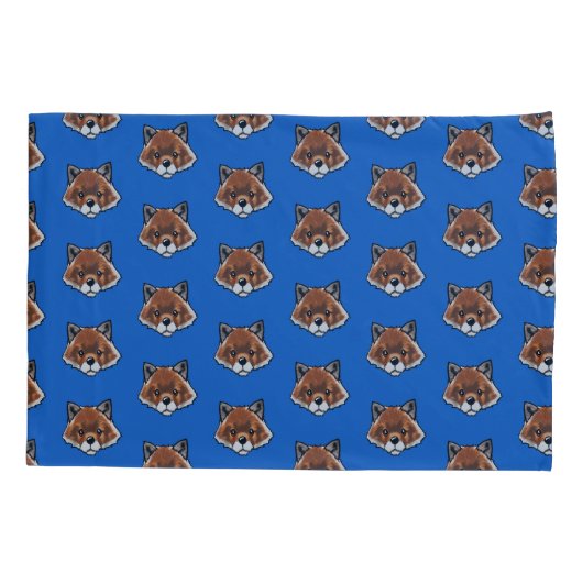 KiniArt Cute Fox Kussensloop (Achterkant-Links)