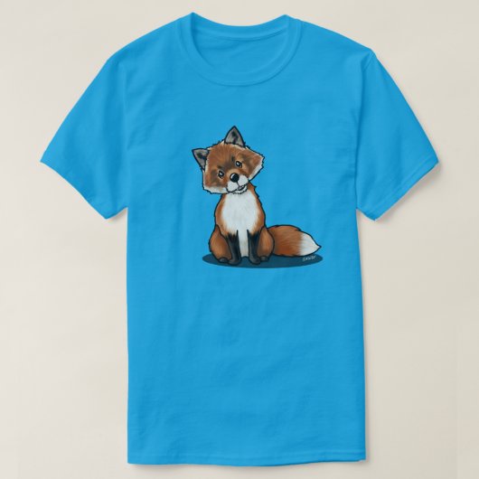 KiniArt Cute Fox T-Shirt (Design voorkant)