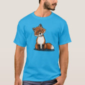 KiniArt Cute Fox T-Shirt (Voorkant)