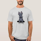 KiniArt Cute Scottie T-Shirt (Voorkant)