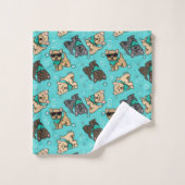 KiniArt Cutieface Cairn Bath Towel Set Bad Handdoek (Wasdoekje)