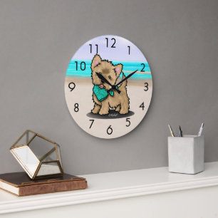 KiniArt Cutieface Cairn Beach Wall Clock Grote Klok
