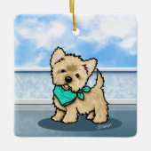 KiniArt Cutieface Cairn Ceramic Ornament (Voorkant)