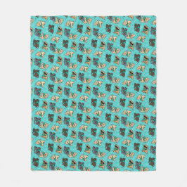 KiniArt Cutieface Cairn Fleece Blanket Deken