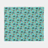 KiniArt Cutieface Cairn Fleece Blanket Deken (Voorkant (Horizontaal))