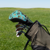 KiniArt Cutieface Cairn Golf Head Hoesje Golfheadcover (Insitu)
