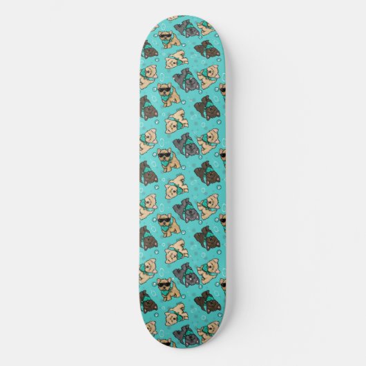 KiniArt Cutieface Cairn Skateboard (Voorkant)