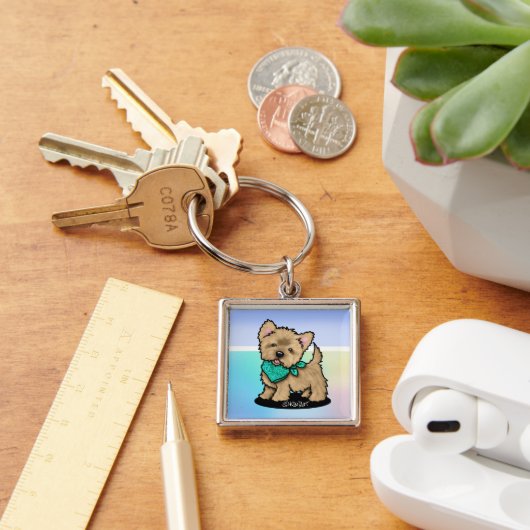 KiniArt Cutieface Cairn Sleutelhanger (Bureau)