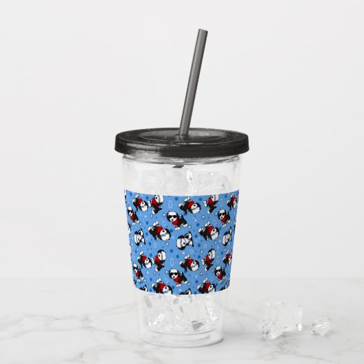 KiniArt Cutieface Havanese Acryltumbler Acryl Drinkbeker (Achterkant ijs)