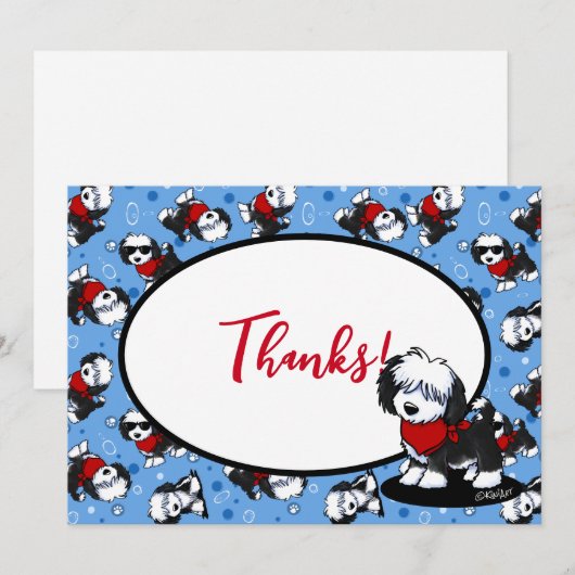 KiniArt Cutieface Havanese - Hartelijk dank Bedankkaart (Voorkant / Achterkant)