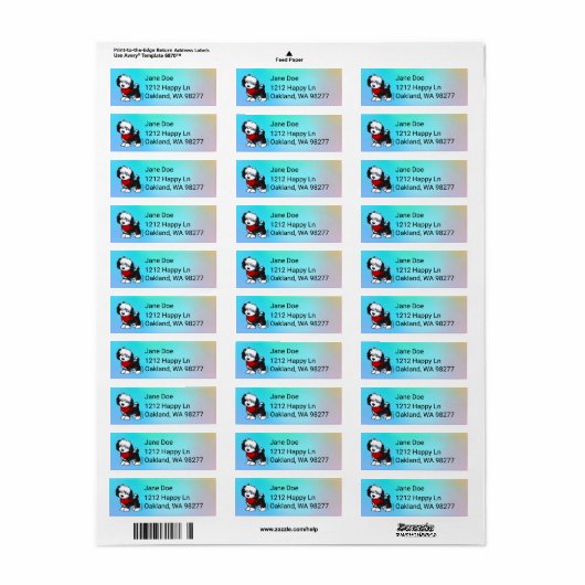 KiniArt Cutieface Havanese Return Address Label (Full Sheet)