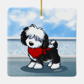 KiniArt Cutieface OES Ceramic Ornament (Achterkant)