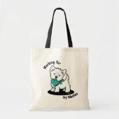 KiniArt Cutieface Westie Canvas tas (Voorkant)