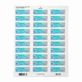 KiniArt Cutieface Westie Return Address Label (Full Sheet)