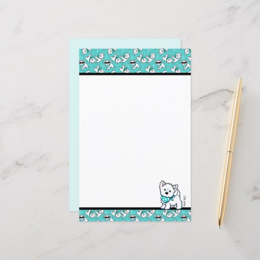 KiniArt Cutieface Westies (Voorkant / Achterkant in situ)