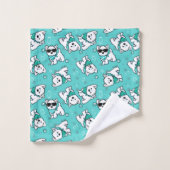 KiniArt Cutieface Westies Bath Towel Set Bad Handdoek (Wasdoekje)