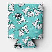 KiniArt Cutieface Westies Blikjeskoeler (Voorkant)