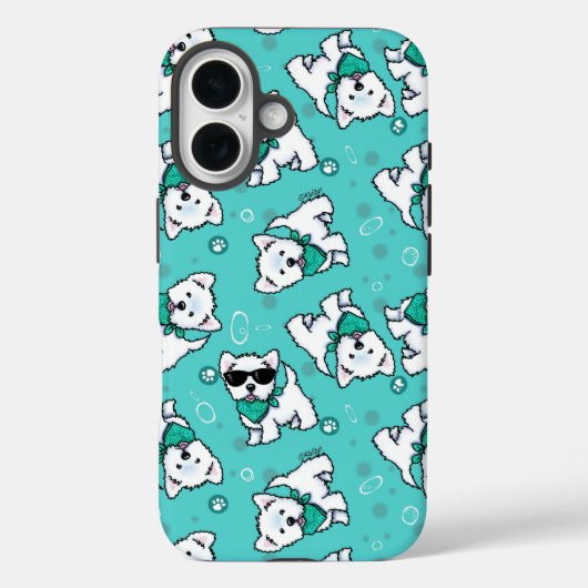 KiniArt Cutieface Westies Case-Mate iPhone Case (Achterkant)