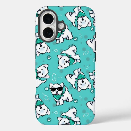 KiniArt Cutieface Westies Case-Mate iPhone Case (Achterkant)