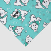 KiniArt Cutieface Westies Tissuepapier (Detail)