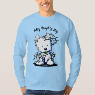 KiniArt Delighted Westie T-shirt