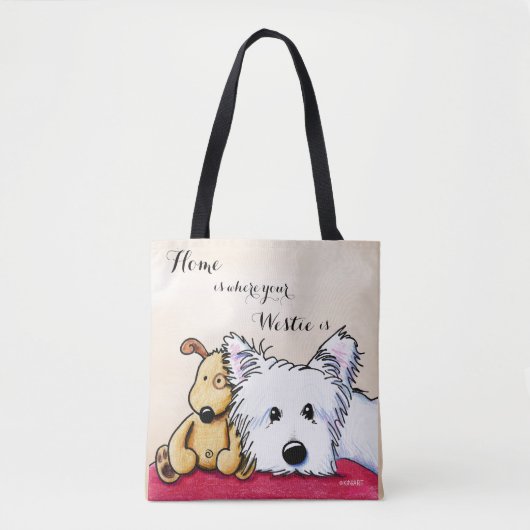 KiniArt Ditto en Pudge Tote Bag (Voorkant)