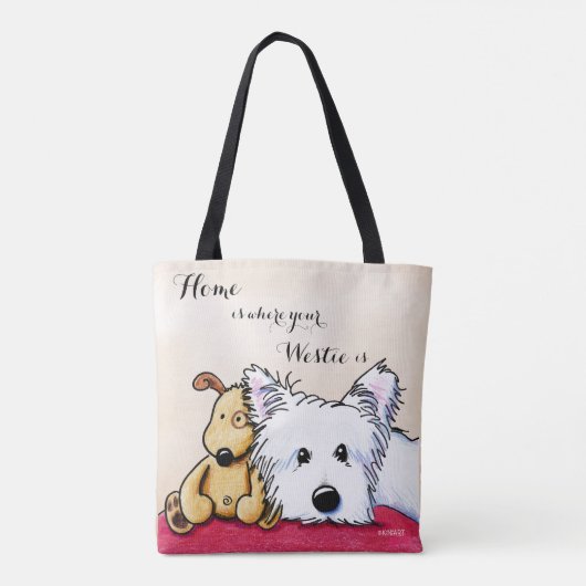 KiniArt Ditto en Pudge Tote Bag (Achterkant)