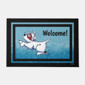 KiniArt Diving Westie Deurmat (Voorkant)