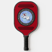 KiniArt Diving Westie Porthole Pickleball Paddle (Voorkant)