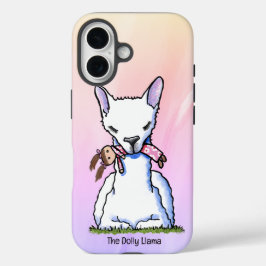 KiniArt Dolly Llama iPhone 16 Hoesje