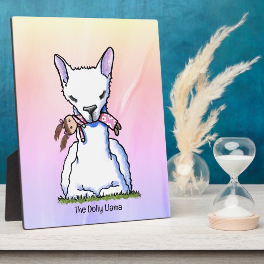 KiniArt Dolly Llama Fotoplaat (Zijkant)