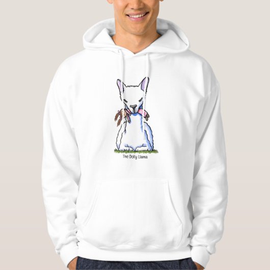 KiniArt Dolly Llama  Hoodie (Voorkant)