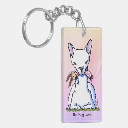 KiniArt Dolly Llama Sleutelhanger (Voorkant Links)
