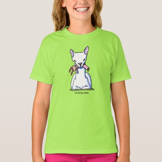 KiniArt Dolly Llama T-shirt (Voorkant)