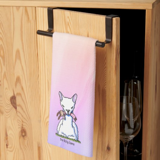 KiniArt Dolly Llama Theedoek (Derde Gevouwen)
