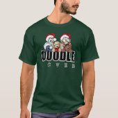 KiniArt Doodle Lover Christmas T-Shirt (Voorkant)