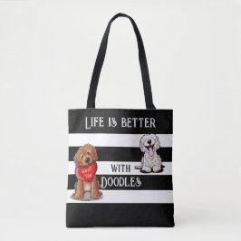KiniArt DoodleMoji Boodschappentas Tote Bag