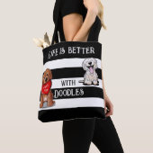 KiniArt DoodleMoji Boodschappentas Tote Bag (Dichtbij)