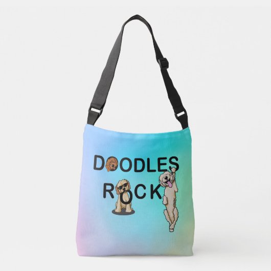 KiniArt Doodles Rock Crossbody Tas (Voorkant)