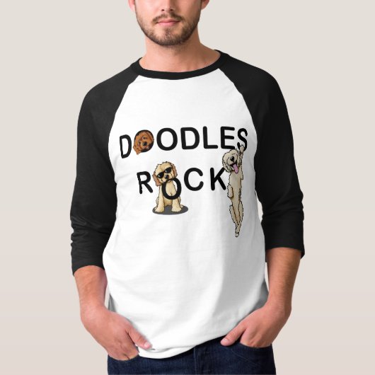 KiniArt Doodles Rock T-shirt (Voorkant)