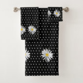 KiniArt Dotted Daisy Bad Handdoek (Insitu)