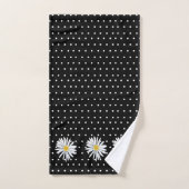 KiniArt Dotted Daisy Bad Handdoek (Handdoek)